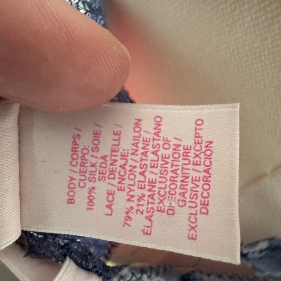 Y2K Victoria Secret 100% Silk Fairy Strappy Babydoll Top Size S Blue Sheer Cup - Picture 4 of 4